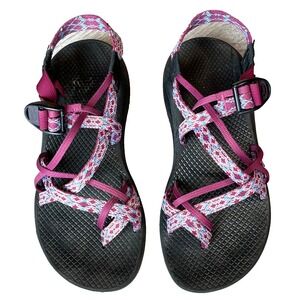 Chaco ZX/2 Hiking Sandals Maroon Blue Womens 9 UK 7 EU 40